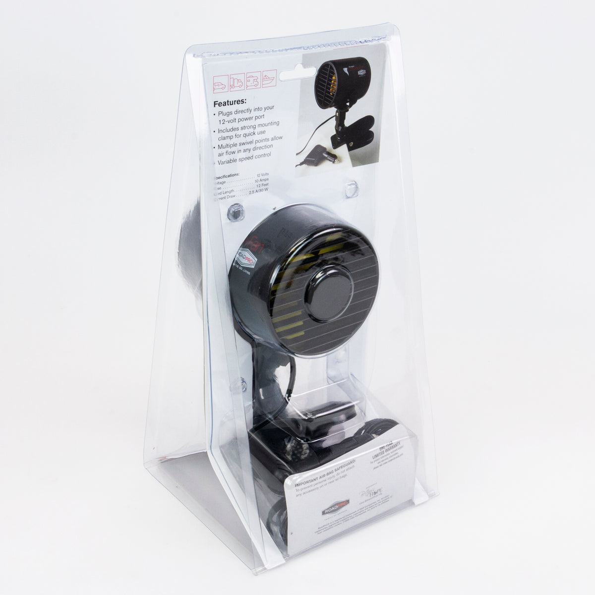 12 Volt Turbo Fan with Clip